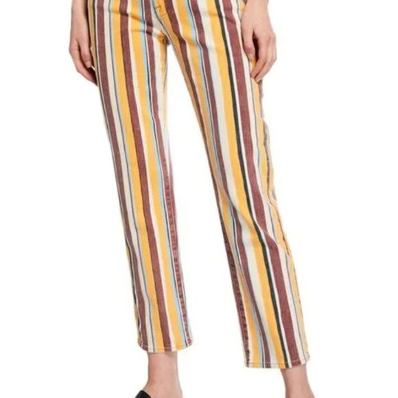 Frame Denim Denim - FRAME DENIM Women's Le High Straight Striped Denim Jeans, Size 27